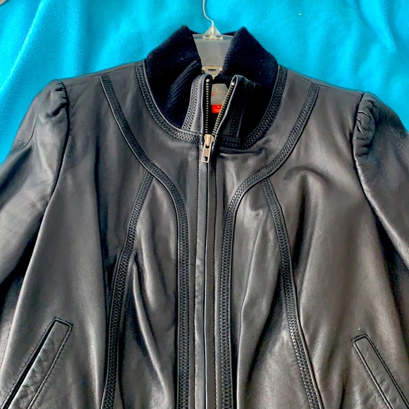 Black leather jacket - Picture 3 of 6